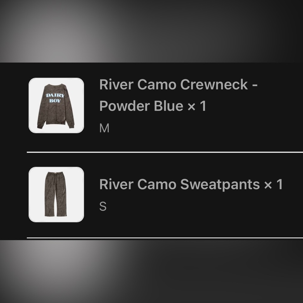 Dairy boy crew neck and sweatpants